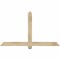 Ekena Millwork Eugene Rough Sawn Timber Gable Bracket, Douglas Fir, 60"W x 35"H x 2"D x 4"F, 14/12 Pitch GBW060X35X0204EUG00RDF - alternate 1